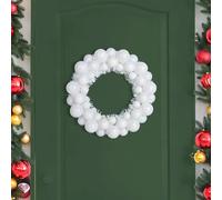 vidaXL Coronas de Bolas de Navidad 2 uds. 33 x 33 x 7 cm Poliestireno