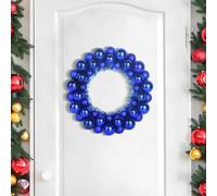 vidaXL Coronas de Bolas de Navidad 2 uds. LED Azul 33 x 33 x 7 cm