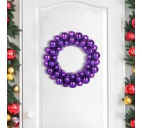 vidaXL Coronas de Bolas de Navidad 2 uds. LED Lila 33 x 33 x 7 cm