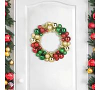vidaXL Coronas de Bolas de Navidad 2 uds. Multicolor 33 x 33 x 7 cm