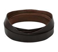 vidaXL Correa de piel marrón oscuro 200 x 0,4 cm de piel, creación de pulseras de piel modernas, componentes flexibles y robustos para proyectos DIY, material Art Durable