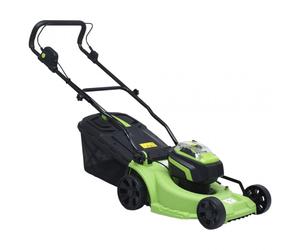 VidaXL Cortacésped a Batería 40L + 2 Baterías 20V