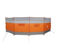 vidaXL Cortaviento de Camping Impermeable Gris Naranja 510x153 cm, Cortavientos de Playa, Cortaviento para Caravana, Cortavientos de Autocaravana