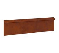 vidaXL Corten - Rejilla para caracol de acero, 100 x 3,5 x 25 cm