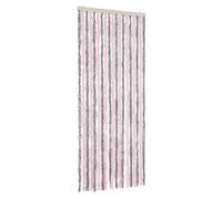 vidaXL Cortina antimoscas Chenilla Gris Plateado y Rosa 56x185 cm