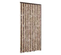 vidaXL Cortina antimoscas Chenilla Beige y marrón Claro 100x200 cm