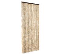 vidaXL Cortina Antimoscas, Persiana de Moscas Mosquitos, Puerta contra Insectos, Protección para Casa Caravana, Chenilla Beige 100x200 cm