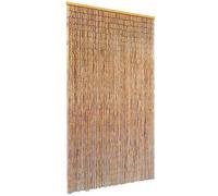 vidaXL Cortina de bambú para puerta contra insectos 100x200 cm