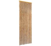 vidaXL Cortina para Puerta de Tiras de Bambú contra Insectos Marrón 56x185 cm