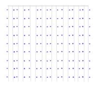 vidaXL Cortina de Luces de Carámbano, Adorno Luminoso con 8 Funciones 300 Leds, Luces para Navidad Fiestas, Cortina Decorativa de Luz, Azul 3x3 m