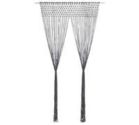 vidaXL Cortina de macramé algodón Gris Antracita 140x240 cm