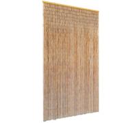 vidaXL Cortina de bambú para puerta contra insectos 120x220 cm