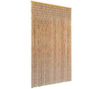 vidaXL Cortina de bambú para puerta contra insectos 120x220 cm