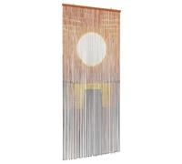 vidaXL Cortina de Puerta Insectos Multicolor 200 x 90 cm Bambú, Cortina de bambú, Barrera Decorativa para Interiores, Divisor de habitación Multicolor, Elegante Cubierta para Patio