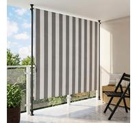 vidaXL Cortina de Rodillo Exterior Antracita y 120 cm, para jardín y , toldo ajustable, protección UV, cubierta de poliéster