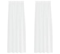 vidaXL Cortina de Voilé con Cortinas 2 pcs 260 x 140 cm Poliéster, Cortinas Elegantes para Sala, Voile duraderas, filtran luz, decoración Moderna y embellecen tu hogar
