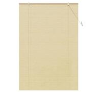 vidaXL Cortina Enrollable de bambú - Ideal para tu Sala, Sombras Modernas y ecológicas Que filtran la luz, Control Manual Dormitorio.