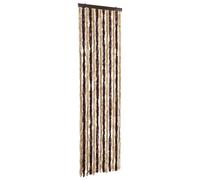 vidaXL Cortina mosquitera Chenilla Malla anti insectos Beige Marrón claro 56x185 cm