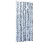 vidaXL Cortina Mosquitera de Puerta Chenilla Plateado 100x220 cm Anti Insectos Mosquitos Bichos