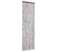vidaXL Cortina Mosquitera Extraíble Puerto contra Insectos Moscas Mosquitos Casa Móvil Caravana Verano Marrón y Beige Chenilla 56x200 cm
