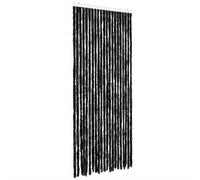 vidaXL Cortina mosquitera extraíble para puerta – Contra insectos, 90x200 cm, Gris antracita chenilla