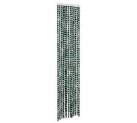vidaXL Cortina Mosquitera Extraíble Puerto contra Insectos Moscas Mosquitos Casa Móvil Caravana Verano de Chenilla Verde y Blanca 56x185 cm