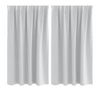 vidaXL Cortinas Blackout - ¡Deja tu habitación Bien Oscura con Estas Cortinas! Son geniales para tu Cine en casa o Dormitorio. ¡Ahorra en Tus facturas de luz con Estas Cubiertas de Ventana Que Bloque