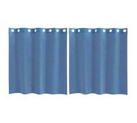vidaXL Cortinas de Gasa con Ojales 2 uds Azul Real