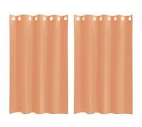 vidaXL Cortinas de Gasa con Ojales 2 uds Terracota