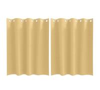 vidaXL Cortinas Opacas con Anillas 2 pcs Beige 140 x 140 cm Poliéster, Cortinas Opacas Modernas para Sala, Paneles de poliéster Ligeros, Ideales para privacidad y Durabilidad