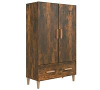 vidaXL Credenza Rovere Fumo 70x31x115 cm in Legno Multistrato