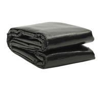 vidaXL Cubierta de Piscina Rectangular Tapa Invierno Lona Seguridad Protección Desmontable Toldo Patio Impermeable Paño de Lluvia PE Negro 1000x600 cm