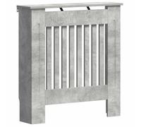 vidaXL Cubierta de Radiador Gris Concreto 78 x 19 x 81,5 cm, Cubierta Moderna Rectangular para radiador, decoración del hogar, Resistencia al Calor, diseño de Madera, Seguridad Infantil