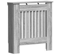 vidaXL Cubierta de Radiador Gris Sonoma 78 x 19 x 81,5 cm, Cubierta Moderna Rectangular para radiador, decoración del hogar, Resistencia al Calor, diseño de Madera, Seguridad Infantil