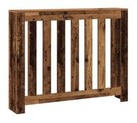 vidaXL Cubierta de radiador Madera Color Envejecido 104x20x82 cm, Tapa de radiador, Cubierta Alta del radiador, Tapa de la válvula del radiador