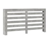 vidaXL Cubierta de radiador Madera Color Gris hormigón 149x20x82 cm, Tapa de radiador, Cubierta Alta del radiador, Tapa de la válvula del radiador
