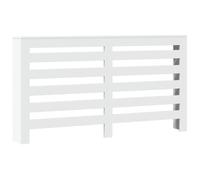 vidaXL Cubierta de radiador Madera de ingeniería Blanco 149x20x82 cm