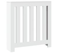 vidaXL Cubierta de radiador Madera de ingeniería Blanco 78x20x82 cm, Tapa de radiador, Cubierta Alta del radiador, Tapa de la válvula del radiador