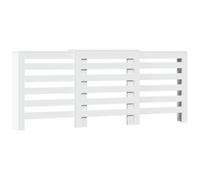vidaXL Cubierta de radiador Madera ingeniería Blanco 205x21,5x83,5 cm, Tapa de radiador, Cubierta Alta del radiador, Tapa de la válvula del radiador