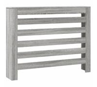 vidaXL Cubierta de radiador Madera ingeniería Gris Sonoma 104x20x82 cm, Tapa de radiador, Cubierta Alta del radiador, Tapa de la válvula del radiador