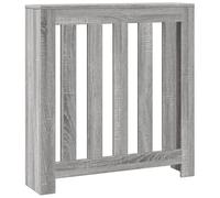 vidaXL Cubierta de radiador Madera ingeniería Gris Sonoma 78x20x82 cm, Tapa de radiador, Cubierta Alta del radiador, Tapa de la válvula del radiador