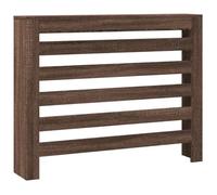 vidaXL Cubierta de radiador Madera ingeniería marrón Roble 104x20x82cm, Tapa de radiador, Cubierta Alta del radiador, Tapa de la válvula del radiador