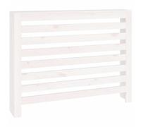vidaXL Cubierta de radiador Madera Maciza de Pino Blanco 108,5x19x84cm