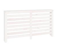 vidaXL Cubierta de radiador Madera Maciza de Pino Blanco 153x19x84 cm