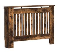 vidaXL Cubierta de Radiador Roble Ahumado 112 x 19 x 81,5 cm, Cubierta Moderna Rectangular para radiador, decoración del hogar, Resistencia al Calor, diseño de Madera, Seguridad Infantil