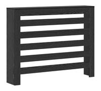 vidaXL Cubierta de Radiador Roble Negro 104x20x82 cm Madera Ingenierizada