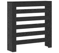 vidaXL Cubierta de Radiador Roble Negro 78 x 20 x 82 cm, Cubierta Elegante para Radiador de Sala, Diseño Moderno, Accesorio Chido para Casa, Distribución de Calor Funcional