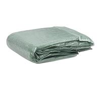 vidaXL Cubierta de Repuesto de Invernadero, Cubierta con Ventanas Puerta, Tela para Plantas de Invernadero, Verde 9 m² 200x450x200 cm