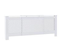 vidaXL Cubierta para Radiador, Armario de Pared para Calentador, Estante para Libros Adornos, Mueble Tapa de Calefacción de Salón, MDF Blanco