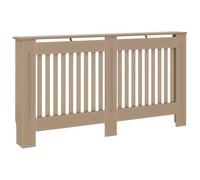 vidaXL Cubierta para Radiador, Armario de Pared para Calentador, Estante para Libros Adornos, Mueble Tapa de Calefacción de Salón, MDF